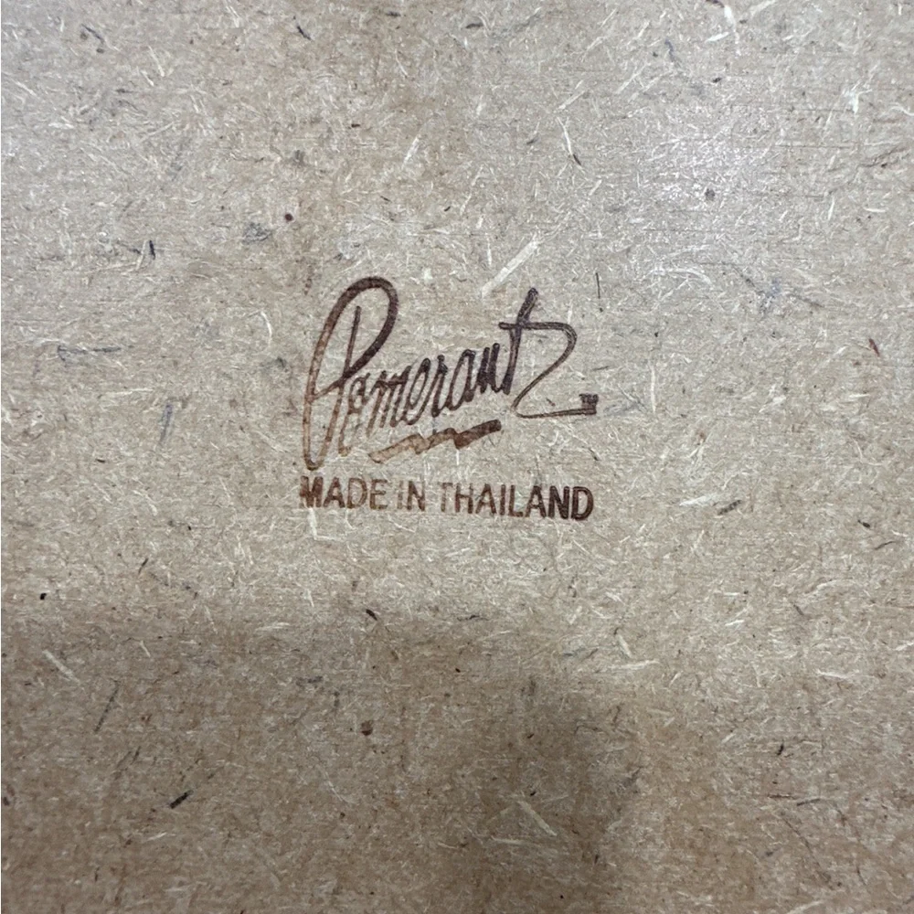 Vintage Pomerantz Wooden Recipe Box–Mid-Century Modern Kitchen –Made in Thailand